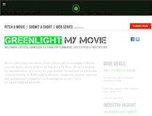 Tablet Screenshot of greenlightmymovie.com